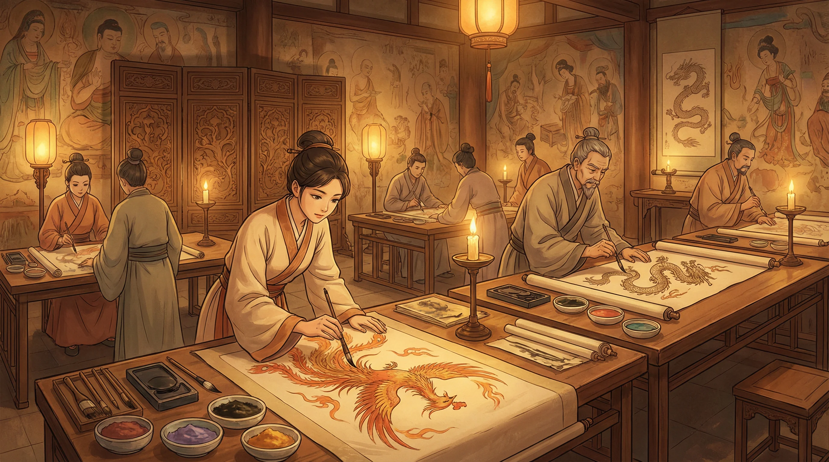 画师入驻 - 夜班猎人在线 国风动漫画师